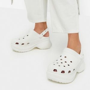 Crocs Bae Platform Clog in White Size Women’s 8